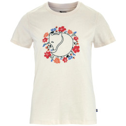 Koszulka damska Fjällräven Fjällblomster Fox T-shirt W biały Chalk White