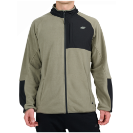 Bluza męska 4F Fleece M480 khaki/czarny Khaki