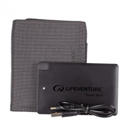 Portfel LifeVenture RFID Charger Wallet zarys Grey