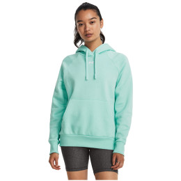 Bluza damska Under Armour Rival Fleece Hoodie niebieski/zielony Neo Turquoise / / White