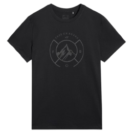 Koszulka męska 4F Tshirt M3138 czarny DEEP BLACK