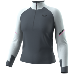 Damska koszulka Dynafit Alpine L/S 1/2 Zip Tee W niebieski 3181 - cloud blue/0720