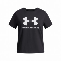 T-shirt dziecięcy Under Armour BIG LOGO SS-BLK czarny/biały Black
