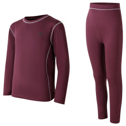 Zestaw dziecięcy Dare 2b Pow II Baselayer Set Huckleberry ciemnoczerwony Huckleberry
