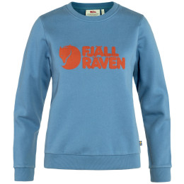 Bluza damska Fjällräven Fjällräven Logo Sweater W niebieski/pomarańczowy