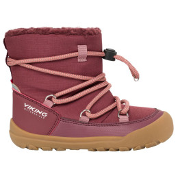 Dziecięce buty zimowe Viking Outdoor Footwear Birch Barefoot Warm WP Pull-on Wine