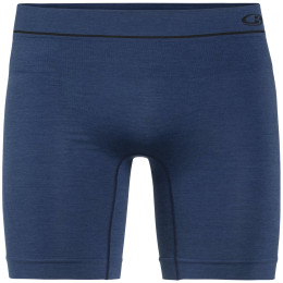 Męskie bokserki Icebreaker Anatomica Seamless Long Boxers ciemnoniebieski EstateBlue