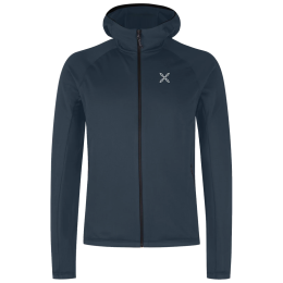 Bluza męska Montura Fadis Grid Hooded Maglia ciemnoniebieski Blueberry