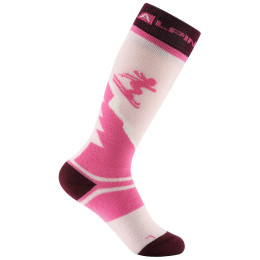 Skarpety dziecięce Alpine Pro Skyro Pink różowy RŮŽOVÁ