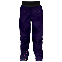 Dziecięce spodnie softshellowe WAMU Dark Purple ciemnofioletowy DARK PURPLE