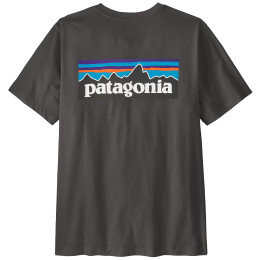 Koszulka męska Patagonia P-6 Logo T-Shirt czarny Ink Black