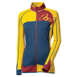 Bluza damska Progress TS Rebelia 17OO żółty Mustard/Wine/Petrol