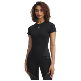 Damska koszulka Under Armour UA Vanish Seamless SS czarny Black / Steel / Steel