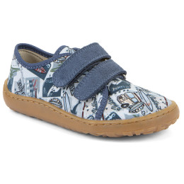 Dziecięce tenisówki Frodo Barefoot canvas Light Blue niebieski