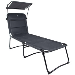 Leżak plażowy Bo-Camp Sun lounger Air czarny