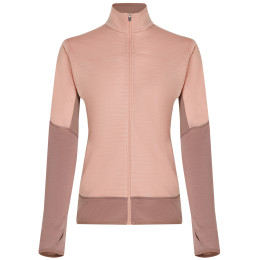 Bluza damska Icebreaker Women Merino Blend 300 RealFleece™ Descender LS Zip różowy Summit/Blush/Cb