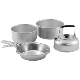 Komplet naczyń Easy Camp Adventure Cook Set L srebrny Silver