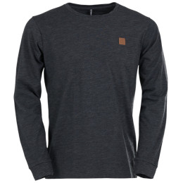 Męska koszulka Fundango Justin Longsleeve T-shirt czarny black heather