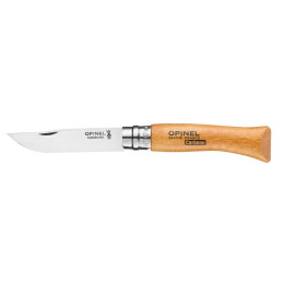 Nóż składany Opinel N°07 Carbon Viroblock, blister natural