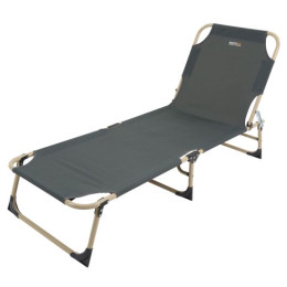 Leżak z możliwością regulacji Regatta Chilka Lounger czarny Ebony