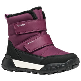 Dziecięce buty zimowe Geox J Trekkyup Girl B AB różowy/fioletowy DK PURPLE/FUCHSIA