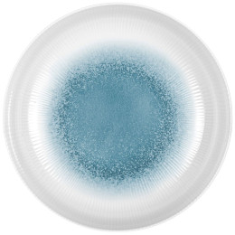 Talerz Brunner Deep plate white-blue biały/niebieski