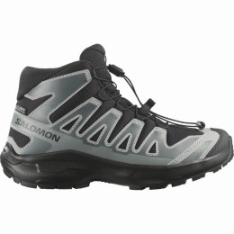 Buty dziecięce Salomon Xa Pro Mid Wp J Black-Sedona Sage-Wrought Iron czarny/szary Black / Sedona Sage / Wrought Iron