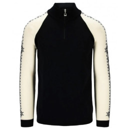 Męski sweter Dale of Norway Geilo Masc Sweater czarny/biały Black Offwhite