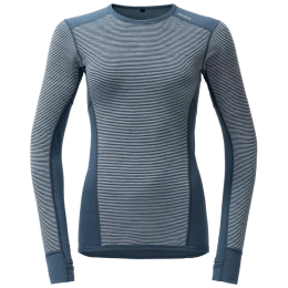 Damska koszulka Devold Reverso Merino Shirt Wmn niebieski Dawn