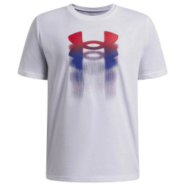 T-shirt dziecięcy Under Armour B Logo Blur SS White biały White