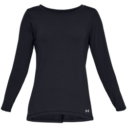 Koszulka damska Under Armour HG Armour Long Sleeve czarny Black//MetallicSilver