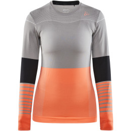 Koszulka damska Craft triko Fuseknit Comfort Blocked szary MonumentTrace