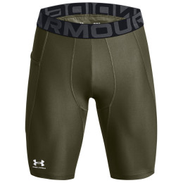 Męskie kalesony Under Armour HG Armour Lng Shorts ciemnozielony MarineODGreen/White