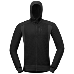 Męska bluza Norrona falketind Alpha120 Zip Hood czarny Caviar Black