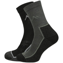 Skarpetki MOOA Merino Mountain 2-pack mix2 Mix 2 (black,green)