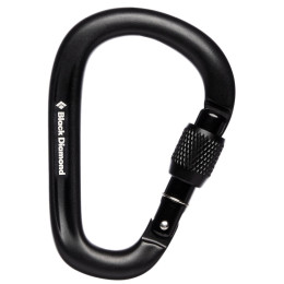 Karabinek Black Diamond Pearlock Screwgate czarny black