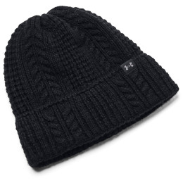 Czapka damska Under Armour W Halftime Cable Knit Beanie czarny Black