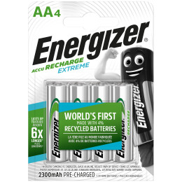 Baterie wielokrotnego ładowania Energizer AA / HR6 - 2300 mAh srebrny