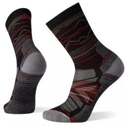 Skarpetki Smartwool Hike Light Cushion Mountain Range Pattern Crew Socks czarny black