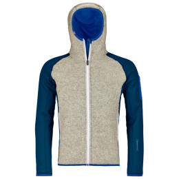 Męska bluza Ortovox Fleece Plus Classic Knit Hoody niebieski PetrolBlue
