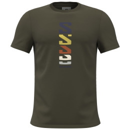 Koszulka męska Salomon Outlife Graphic Retro Type zielony OliveNight