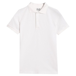 T-shirt dziecięcy 4F Polo Shirt M614 biały WHITE