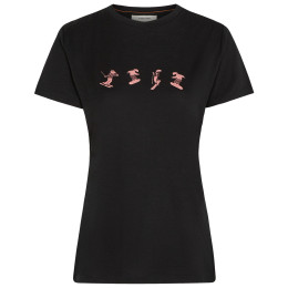 Koszulka damska Icebreaker Women Merino 150 Tech Lite SS Tee Snow Day czarny Black