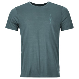 Męska koszulka Ortovox 150 Cool Climb Local Ts M niebieski dark arctic grey