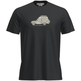 Męska koszulka Icebreaker M Mer 150 Tech Lite SS Tee Cosy Camper czarny Black