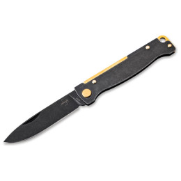 Nóż składany Böker Atlas Black Stonewash Copper czarny