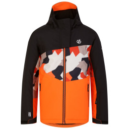 Dziecięca kurtka zimowa Dare 2b Humour II Jacket pomarańczowy Puffins Orange Geo Camo/Black