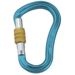 Karabinek Rock Empire Carabiner HMS Magnum Screw niebieski Cyan