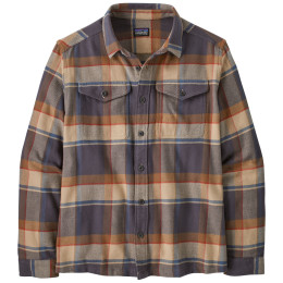 Koszula męska Patagonia M's Fjord Flannel Shirt szary/brązowy Sunrise Ridge: Forge Grey