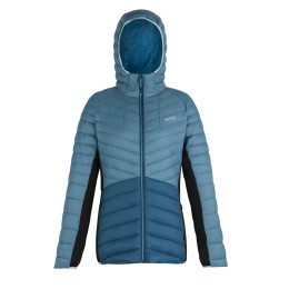 Kurtka damska Regatta Women’s Hooded Leedre Hybrid niebieski/czarny StmBl/MrB/Bk
